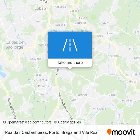 Rua das Castanheiras map