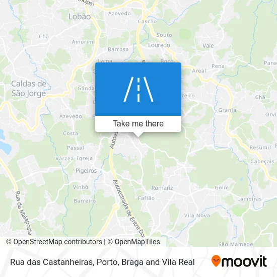 Rua das Castanheiras map