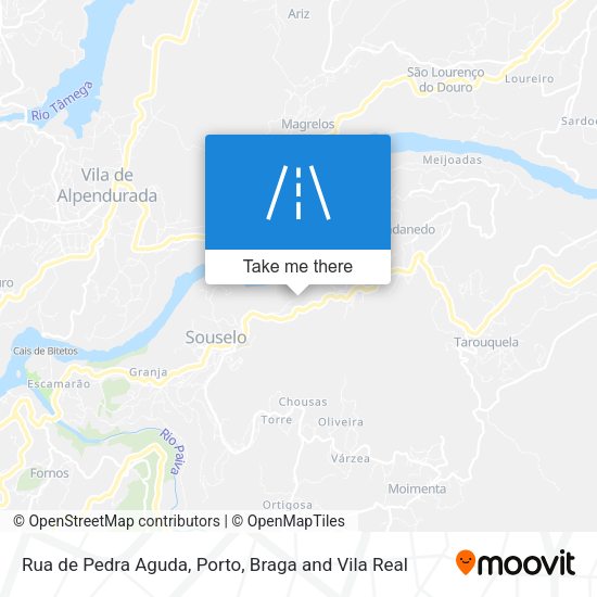 Rua de Pedra Aguda map