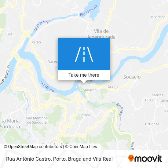 Rua António Castro map