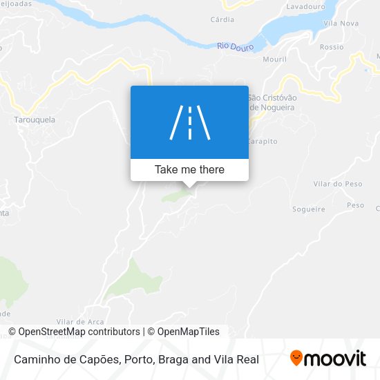 Caminho de Capões mapa