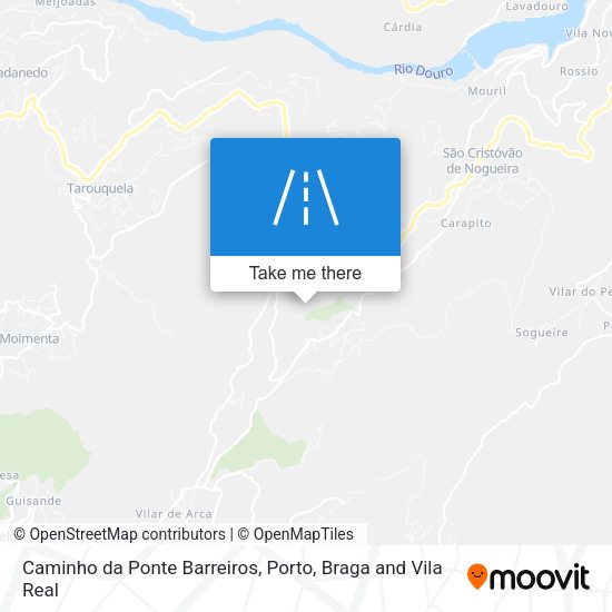Caminho da Ponte Barreiros map