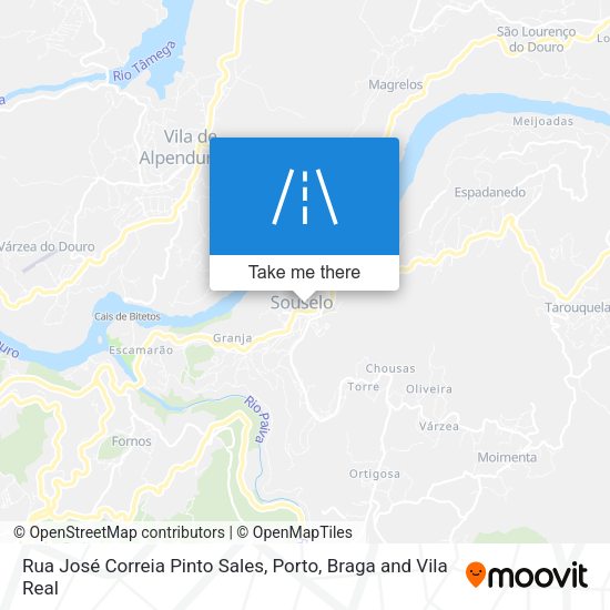 Rua José Correia Pinto Sales map