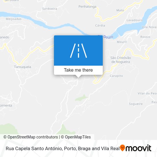 Rua Capela Santo António map
