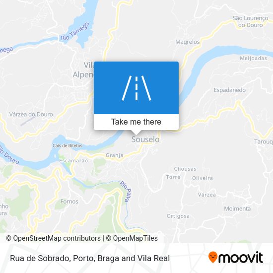 Rua de Sobrado mapa