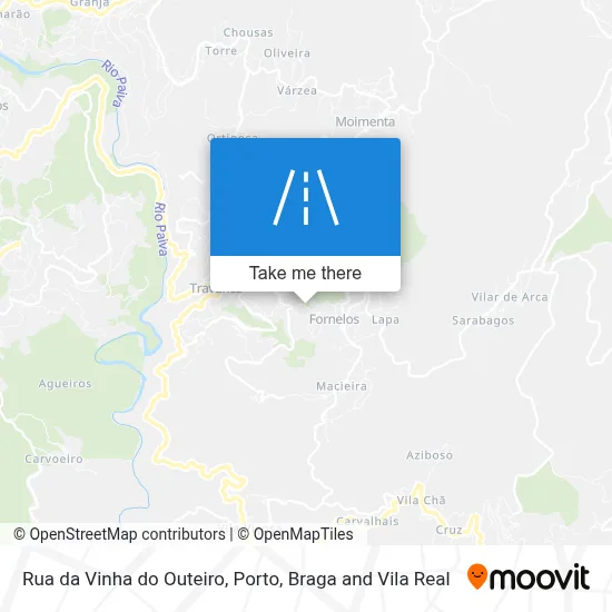 Rua da Vinha do Outeiro map