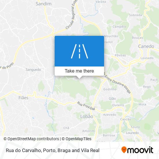 Rua do Carvalho map