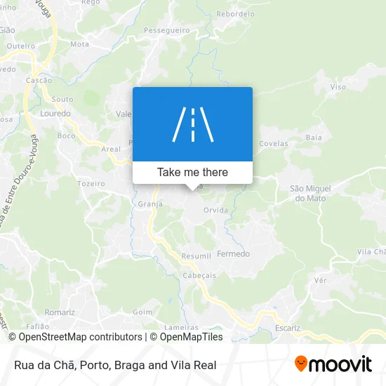 Rua da Chã map