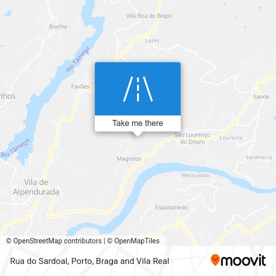 Rua do Sardoal mapa