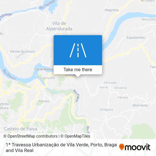 1ª Travessa Urbanização de Vila Verde map