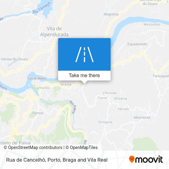 Rua de Cancelhô mapa
