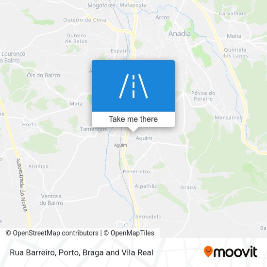 Rua Barreiro mapa