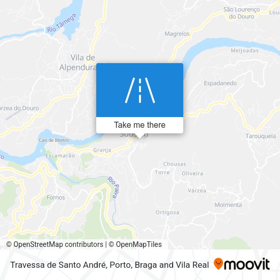 Travessa de Santo André mapa