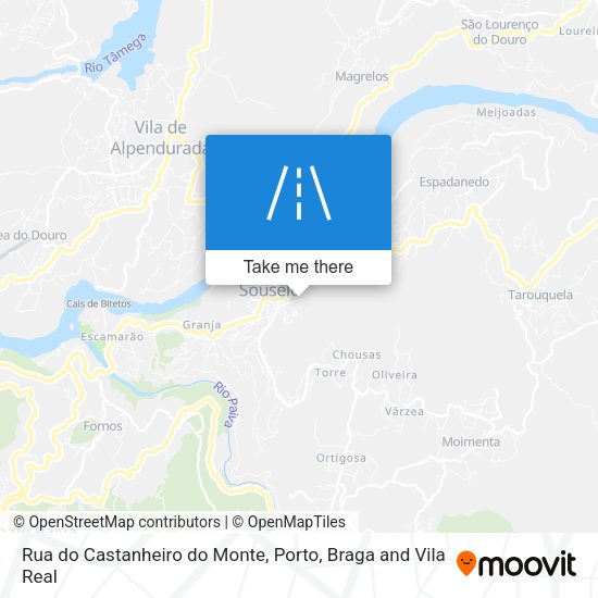 Rua do Castanheiro do Monte mapa