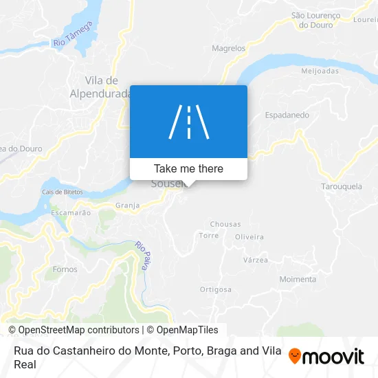 Rua do Castanheiro do Monte map