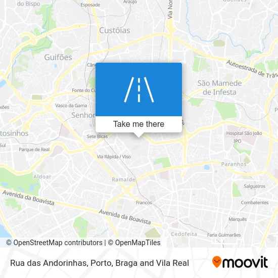Rua das Andorinhas map