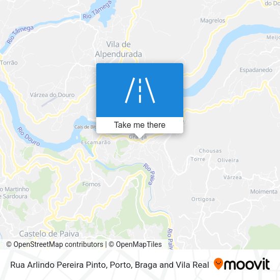 Rua Arlindo Pereira Pinto mapa