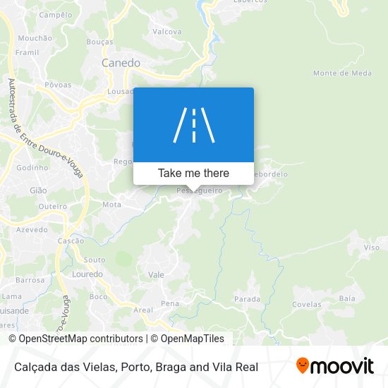 Calçada das Vielas map