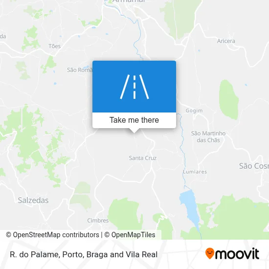 R. do Palame map
