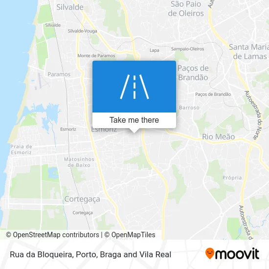 Rua da Bloqueira map