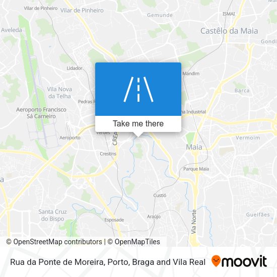 Rua da Ponte de Moreira map