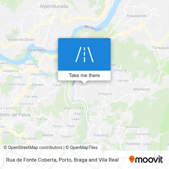 Rua de Fonte Coberta map