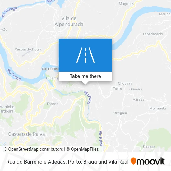 Rua do Barreiro e Adegas map