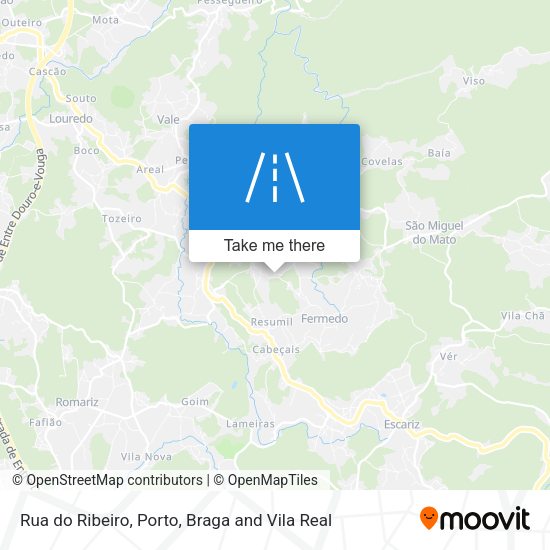 Rua do Ribeiro mapa