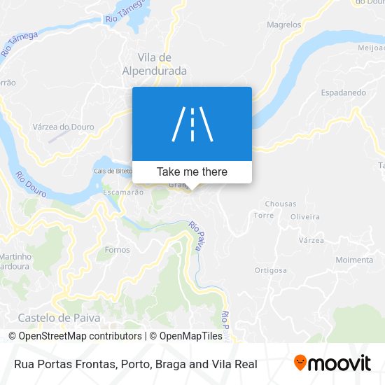 Rua Portas Frontas mapa