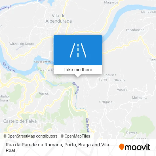 Rua da Parede da Ramada mapa