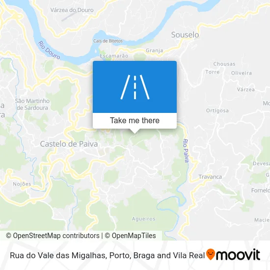 Rua do Vale das Migalhas map
