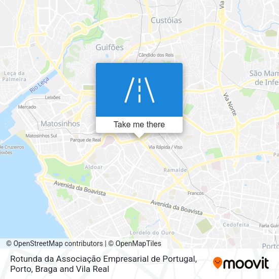 Rotunda da Associação Empresarial de Portugal mapa
