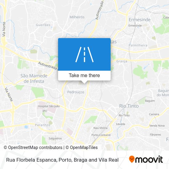 Rua Florbela Espanca mapa