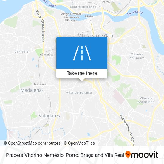 Praceta Vitorino Nemésio mapa