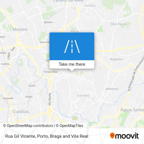 Rua Gil Vicente mapa