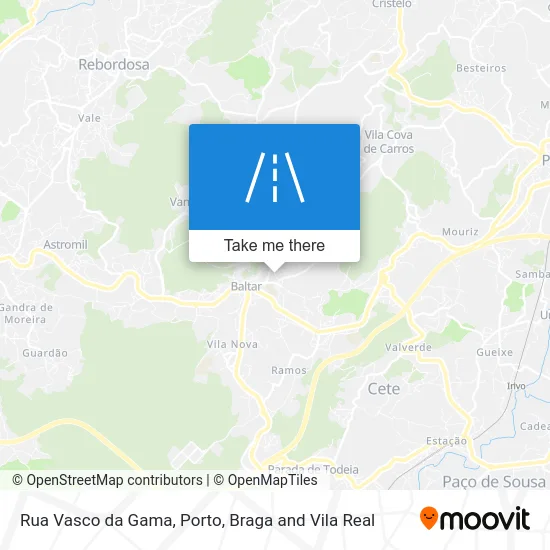 Rua Vasco da Gama map