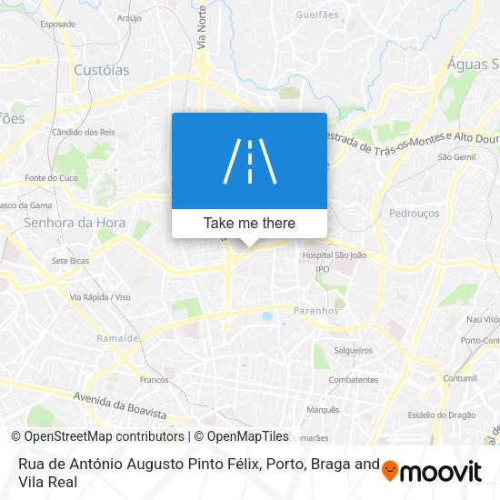 Rua de António Augusto Pinto Félix map