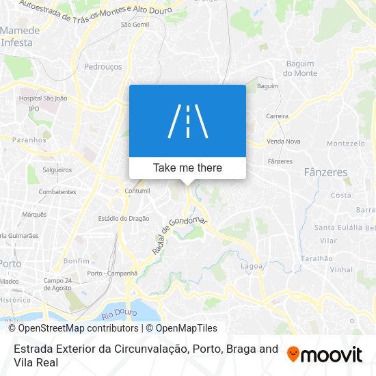 Estrada Exterior da Circunvalação map