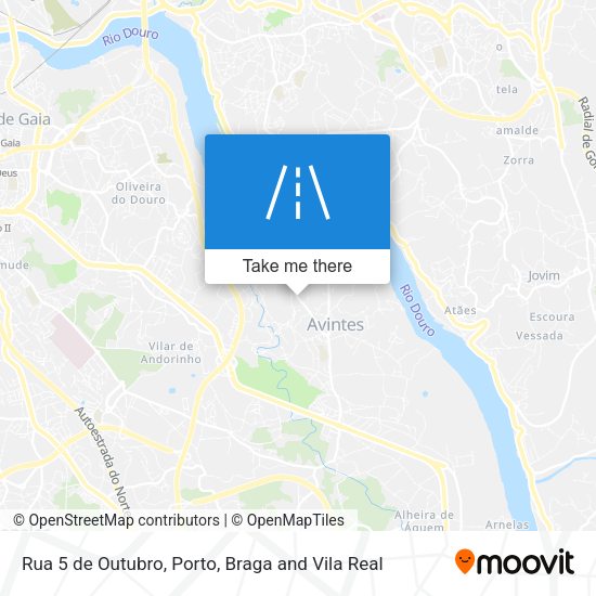 Rua 5 de Outubro mapa