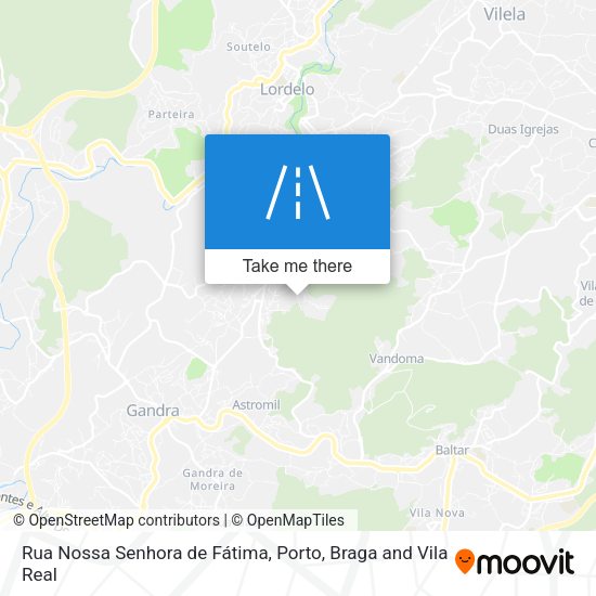 Rua Nossa Senhora de Fátima mapa
