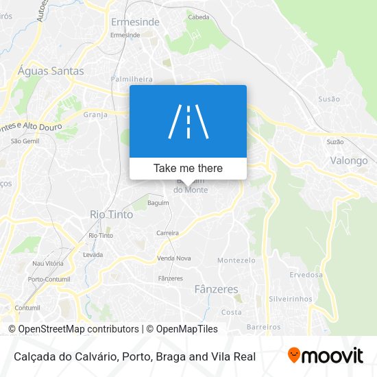 Calçada do Calvário map