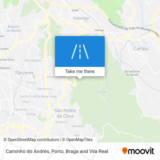 Caminho do Andrês mapa