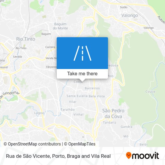 Rua de São Vicente map