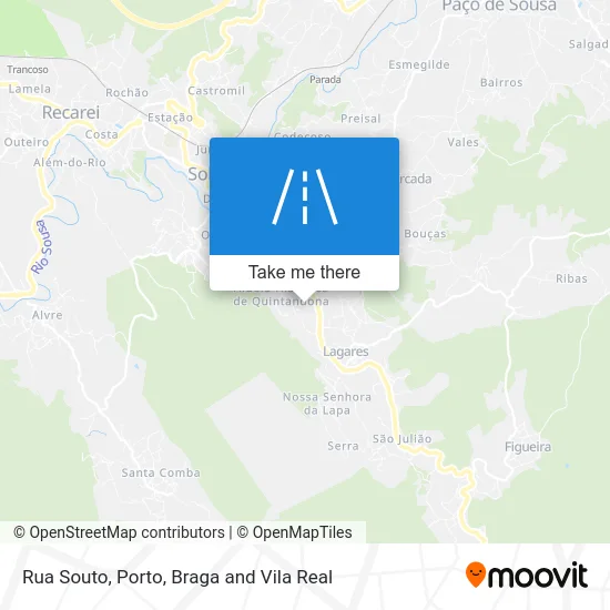 Rua Souto map