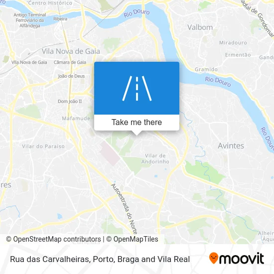 Rua das Carvalheiras map