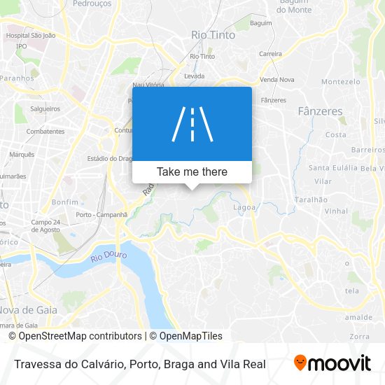Travessa do Calvário mapa