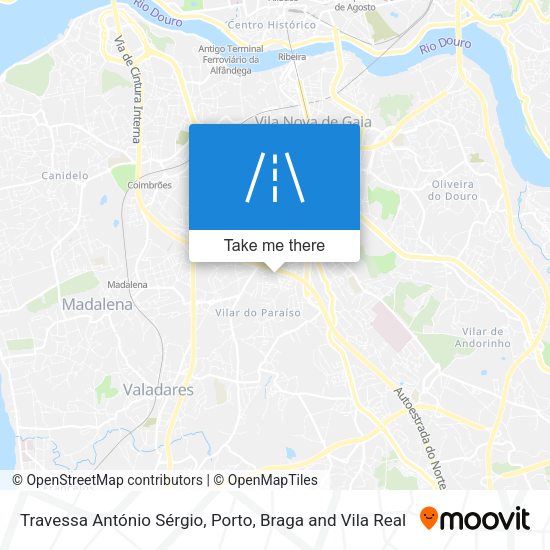 Travessa António Sérgio mapa