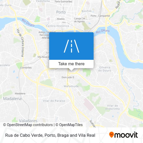 Rua de Cabo Verde mapa