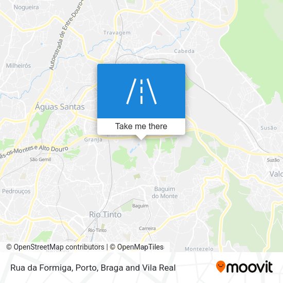 Rua da Formiga mapa