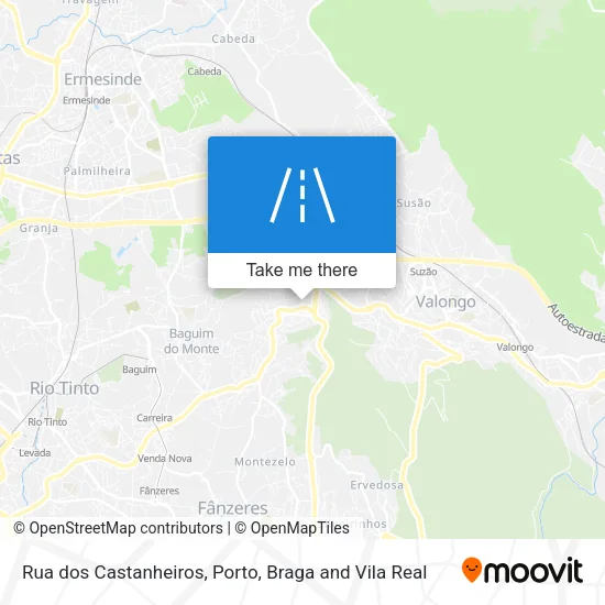 Rua dos Castanheiros map